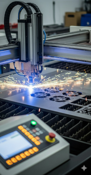 Piezas de mecanizado industrial